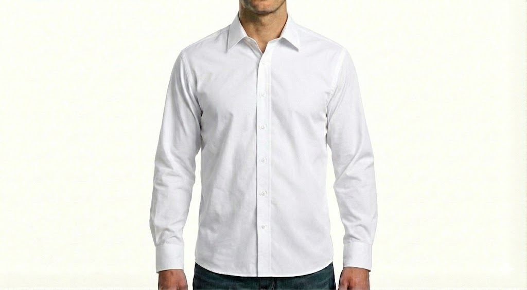 HD Style: Premium Hemd – Weiß mit deinem Logo – Front & Rücken Druck