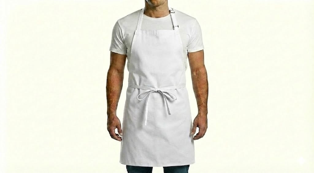 HD Style: Premium Weiß Latzschürzen mit Wunschdruck