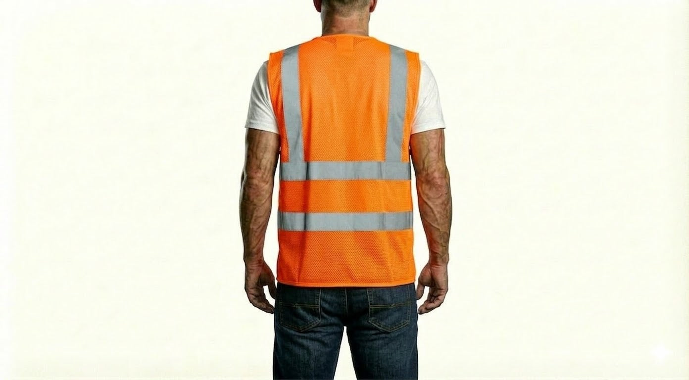 HD Style: Warnwesten - Neon Orange mit deinem Logo – Front & Rücken Druck