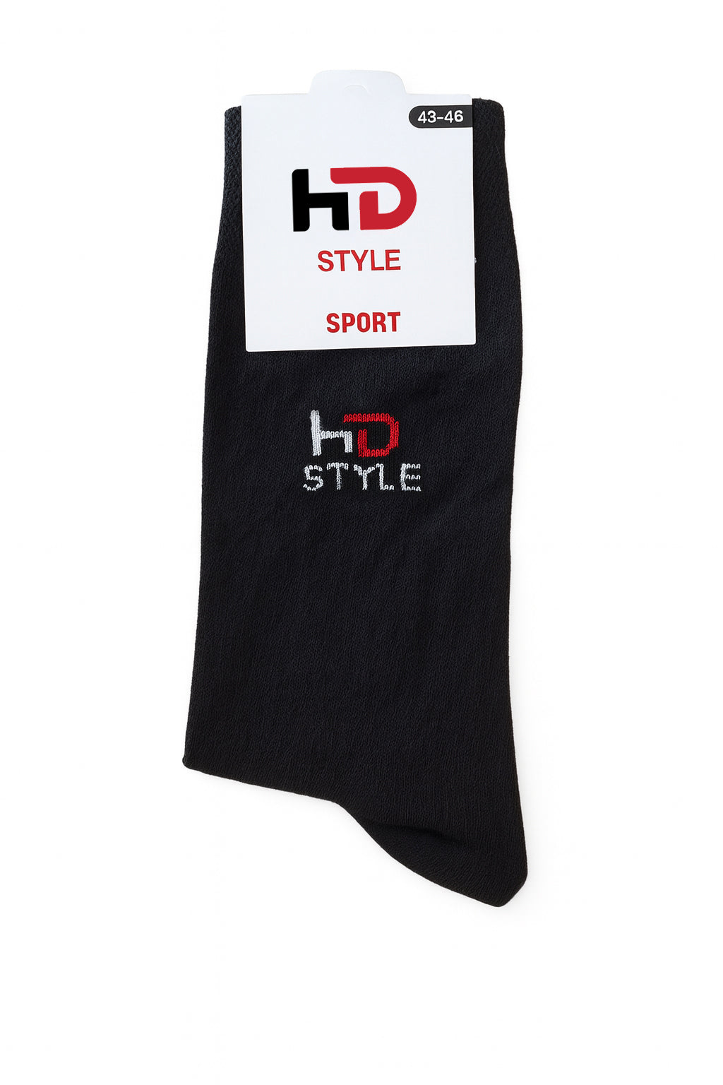 HD Style: Premium Crew Socken Sets (Multipack 12er) - Schwarz