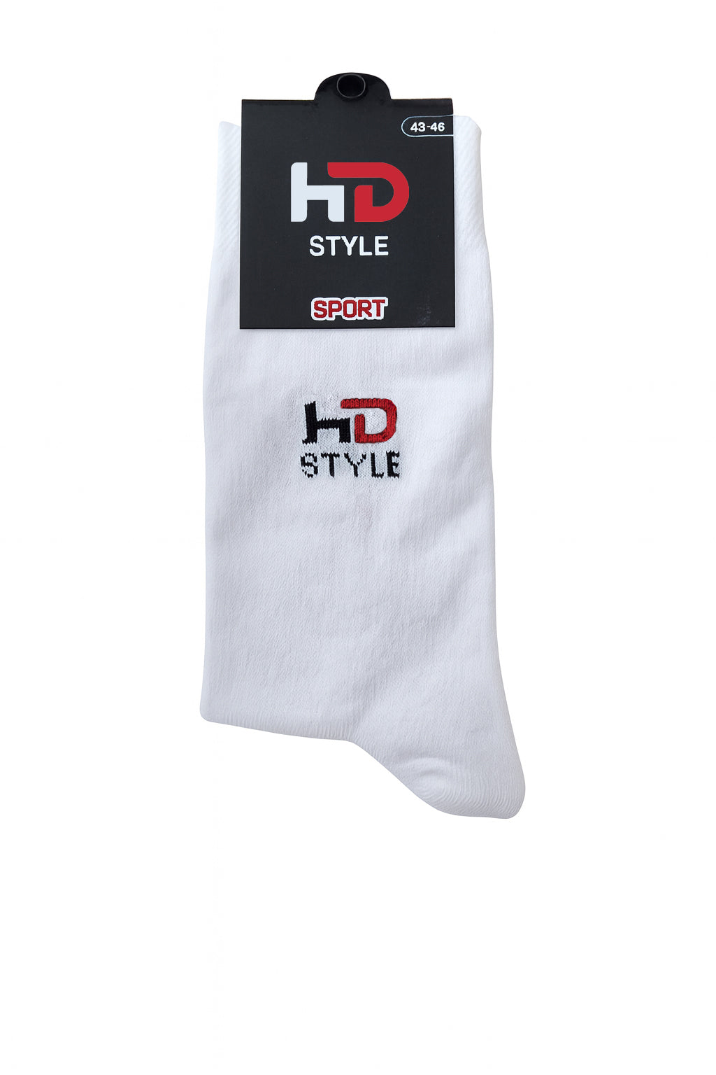 HD Style: Premium Crew Socken Sets (Multipack 12er) - Weiß