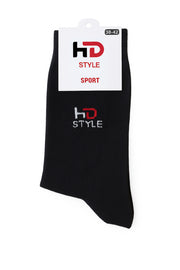 HD Style: Premium Crew Socken Sets (Multipack 12er) - Schwarz